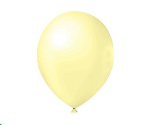 Balão Látex - 9 Polegadas - Amarelo candy - 25 unidades