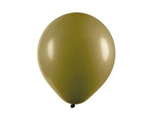Balão Látex - 9 Polegadas Oliva - 50 unidades
