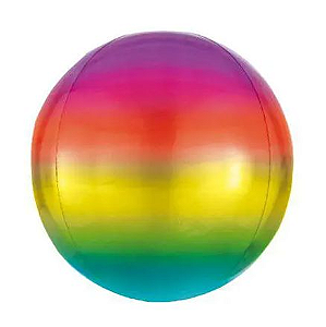 Balão Metalizado Bolha Colorida - 45cm