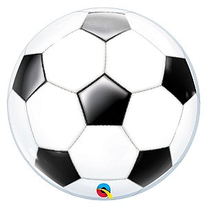 Balão Metalizado Futebol - 91 cm