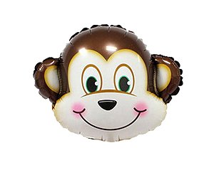Balão Metalizado -  Macaco Safari -  45cm