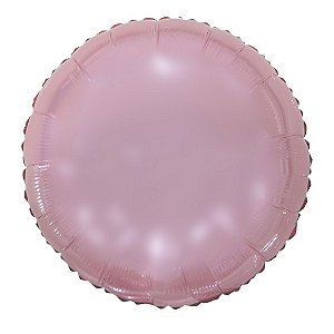 Balão Metalizado Redondo Rosa Cromo 45 cm