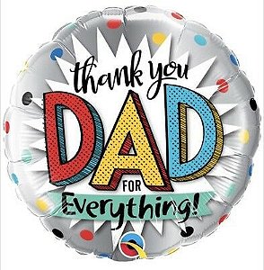 Balão Metalizado  Thank you Dad for Everything