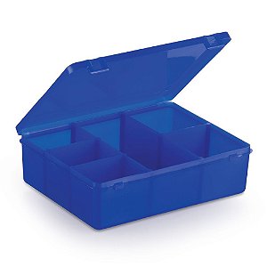 Caixa Organizadora para Guloseimas - 6 divisórias - Azul