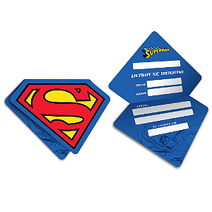 Convite - Superman - 08 unidades