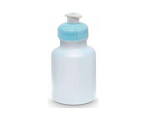 Garrafinha Squeeze tampa azul claro- 300 ml