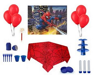 Kit Decoração de Festa Especial - Homem-Aranha