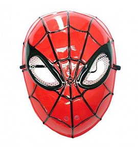 Máscara  Plástica Rosto Inteiro - Homem Aranha