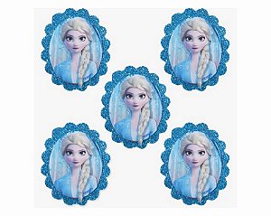 Mini Carinha Impresso em EVA Frozen 2 - Elsa - 01 unidade - Piffer Clube das Festas