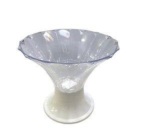 Taça Diamante Transparente Com Base Branca - 2,5L