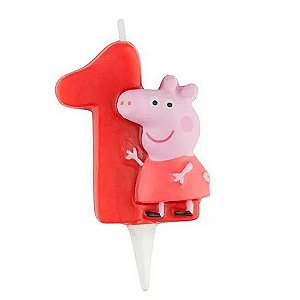Vela Numérica 3D - Peppa Pig - Nº 1