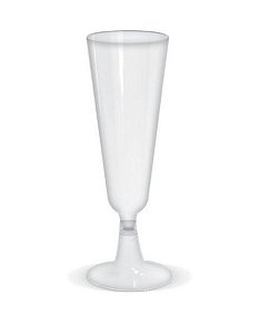 Taça para Champagne Transparente - 6 un - 150 ml - Silver Festas