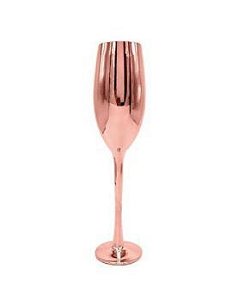 kit c/10 Taças de Champagne - Rose Gold