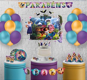 Kit decoração festa Encanto Disney com 100 bolas sortidas - Regina Festas