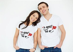 Kit Camisa Dia dos Namorados - O amor está no ar