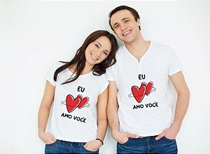 Kit Camisa Dia dos Namorados - Eu amo você