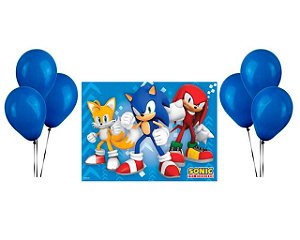 Mini Personagens Decorativos Sonic (pacote com 50 unidades)