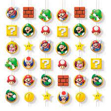 Cartaz Decorativo Super Mario Bros Sortido 25x35 Jogo com 8