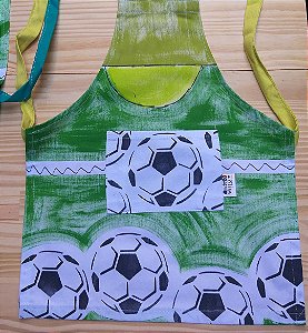 Avental Infantil Campo de Futebol