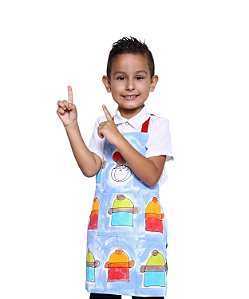 Avental Infantil Chefinho de Panela Azul