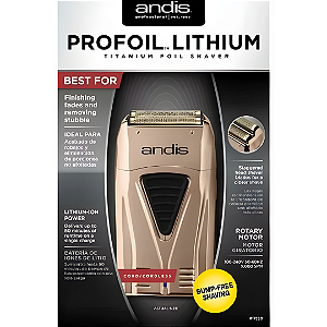 Barbeador Andis Profoil Lithium Titanium Foil Shaver - Gold Rose - Bivolt
