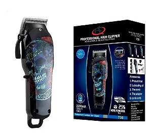 Máquina de Cortar Cabelo Kemei KM 735 - Sem Fio - Bivolt