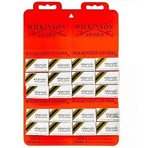 Lâmina De Barbear Wilkinson - 1 Cartela com 20 Caixinhas de 3 Lâminas - Total  60 Unids