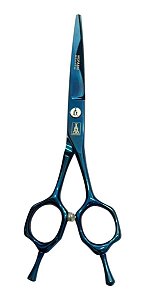 Tesoura profissional fio navalha azul 6" Mofashi