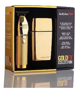 Kit Gold FX Collection - Máquina de Acabamento e Shaver Foil Efeito Navalha - SOB CONSULTA