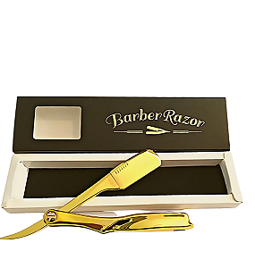Navalhete Dourado Premium Barbearia Classe A de Pressão Não Descasca Pintura