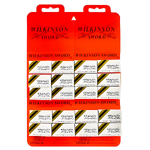 Dez Cartelas de Lâmina Wilkinson Sword Aço Inoxidável - 600 unidades