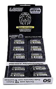 Duas Cartelas Lâmina Barbear Lamix Premier - Cada: 50 Lâminas - Total: 100 Lâminas