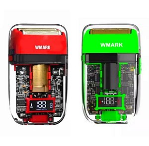 Barbeador Efeito Zero Navalha Shaver Wmark NG988 - Transparente - Bivolt