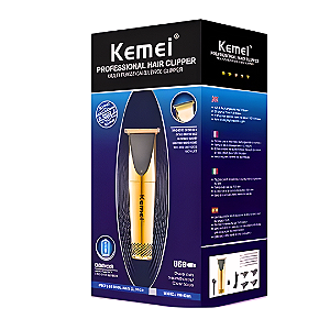 Máquina De Acabamento Corte e Contorno de Barba e Pelos do Corpo - Nível Zero - Kemei - Km 628 A - Bivolt