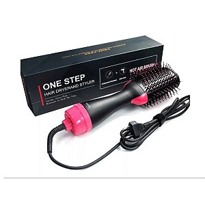 Escova Elétrica Profissional 3 Em 1 Seca Alisa Modela Cabelo - 110V