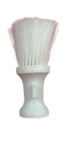 Espanador com Talqueira para Barbeiros e Cabeleireiros - Branco