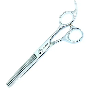 Tesoura Dentada Desbaste Profissional Premium Cabeleireiro Barbeiro Linha Matsuka 7"- Aço Cobalto Japonês