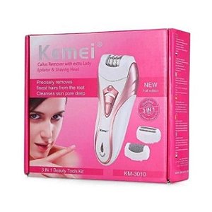 Depilador Elétrico Sem Fio 3 Em 1 - Kemei - Km 3010 - Bivolt