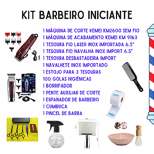 Kit Básico do Barbeiro Iniciante Econômico