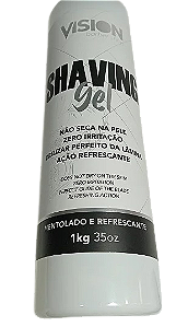 Shaving Gel Vision 1 Litro – Barbear, Depilação e Acabamento de Cabelo (Pezinho) – Uso Profissional