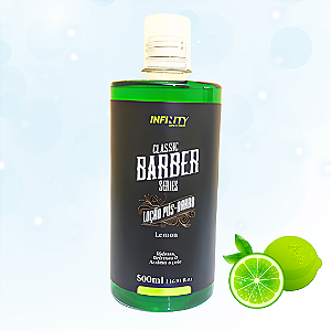 Loção Pós Barba Classic Barber - Lemon -  Hidrata, Refresca e Acalma a Pele - 500 ml - Infinity