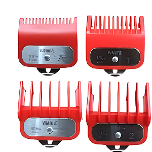 Pentes de Disfarce Wmark C Reforço Metálico - Meio, Um, Um e meio e Dois - Serve Wahl, Wmark e Kemei (2600 ex)