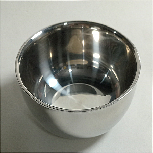 Cumbuca Saboeira Metálica Inox para Barba Barbeiro Barbearia