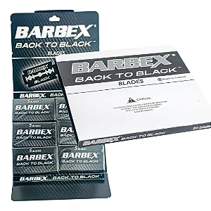 Duas Cartelas Barbex Professional Back to Black c 30 Lâms Cada - Total 60 Lâms - Made in Pakistan