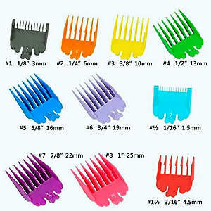 Jogo de Pentes de Disfarce - #1 ao #8 - Wahl/Kemei/Wmark