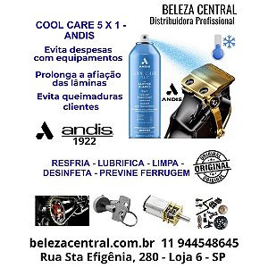 Resfriador Máquinas Cabelo Tosa Cool Care - 5 em 1 - Andis - 540ml/439g.