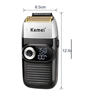 Barbeador Rapa Zero Efeito Bunda de Bebê Kemei KM 2026