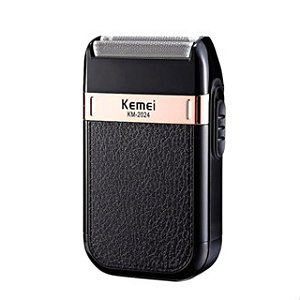 Barbeador Shaver Kemei Clássico Elétrico Sem Fio 2 Lâminas KM-2024