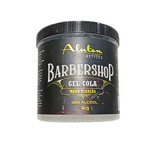 Gel Cola Mega Fixação Sem Álcool Barbershop 1 kg Alaton Cosméticos