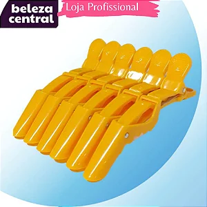 Grampo Jacaré Prendedor Cabelos para Barbeiros Cabeleireiros - 12 Un